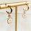 Thumbnail: Daisy Flower Dangle Hoop Earrings