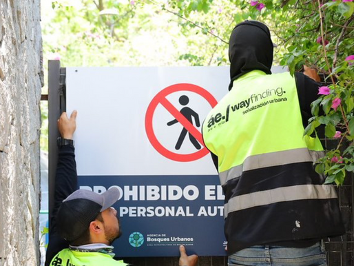 Instala AMBU nueva señalética para fortalecer la calidad, seguridad y accesibilidad de parques y bosques urbanos