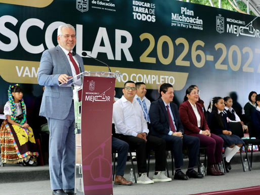 Bedolla transforma la educación en Michoacán; destaca inversión récord de 6 mmdp y certeza laboral para el magisterio