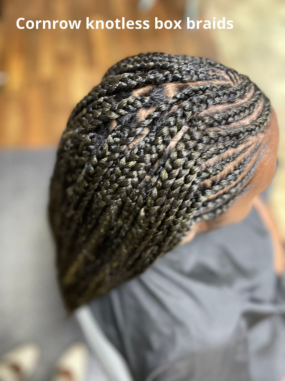 1/2 cornrow 1/2 box braids