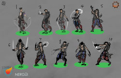 Nergui poses