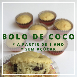Bolo de coco * sem açúcar *