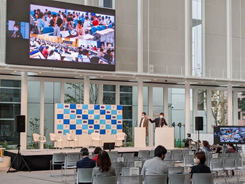 「よこはま共創博覧会2022」にて、本学、溝上理事長が基調講演を行いました。