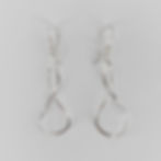 pure silver earrings ,hand made 