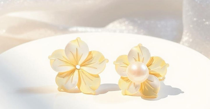 18k gold fresh water pearl earring shop online