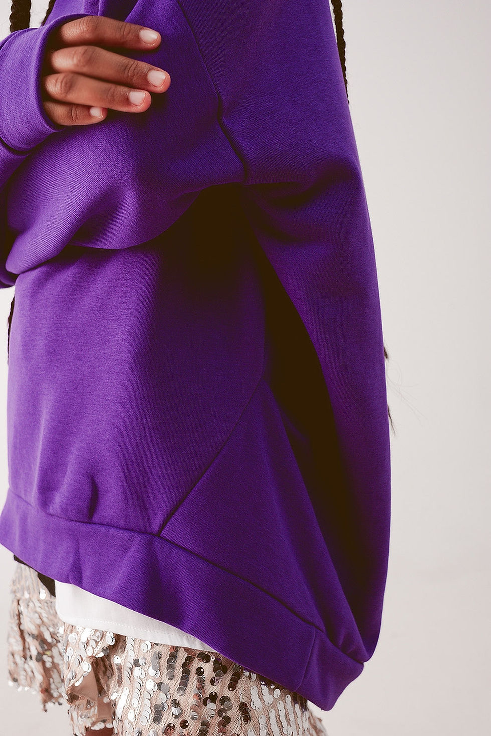 Thumbnail: Oversized Sweatshirt in Purple
