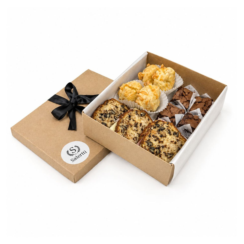 Box desayuno con productos artesanales ideal para regalar.