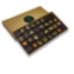 Choco Mensaje Sin Azúcar personalizable para el Día del Abuelo con 4 filas de chocolates artesanales y mensaje personalizado