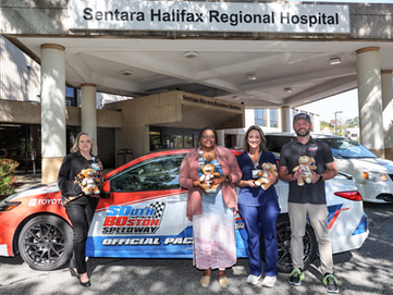 South Boston Speedway Donates Speedy Bears to Sentara Halifax Regional Hospital for Pediatric Patients