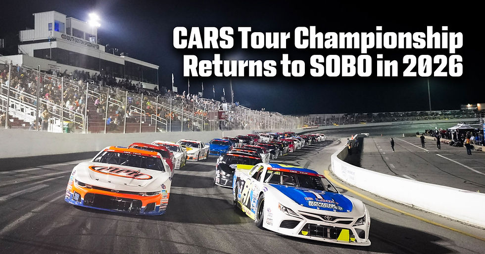South Boston Speedway to Host 2026 CARS Tour Championship Event