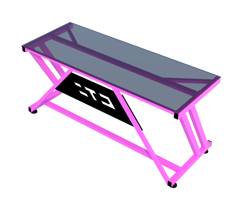 Miniatura: Escritorio Gamer CTS Pink Z Vidrio Templado Pc Computadora