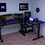 Miniatura: Escritorio Gamer en L CTS BLACK IL V2R con LED RGB Bluetooth