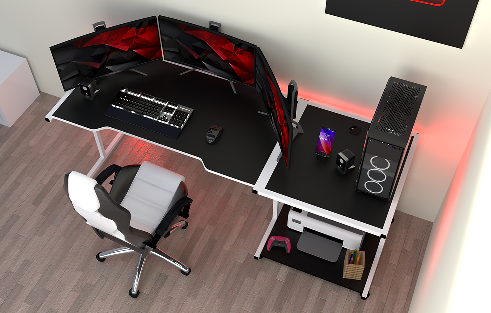 Miniatura: Escritorio Gamer CTS ICE GBM Pro LED RGB Bluetooth