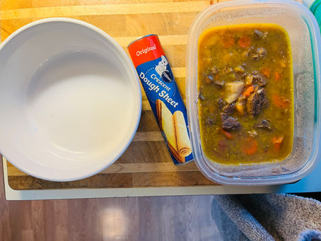 Recycled Beef Stew Turned Pot Pie