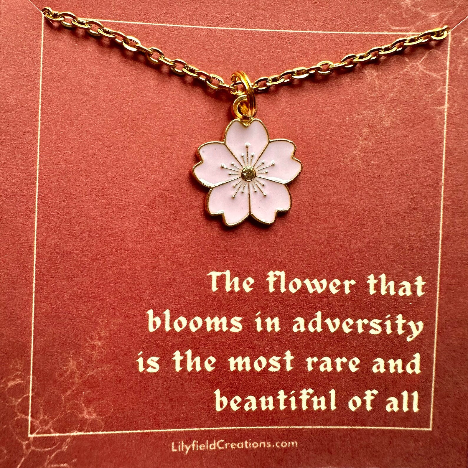 Cherry Blossom Necklace (Local)