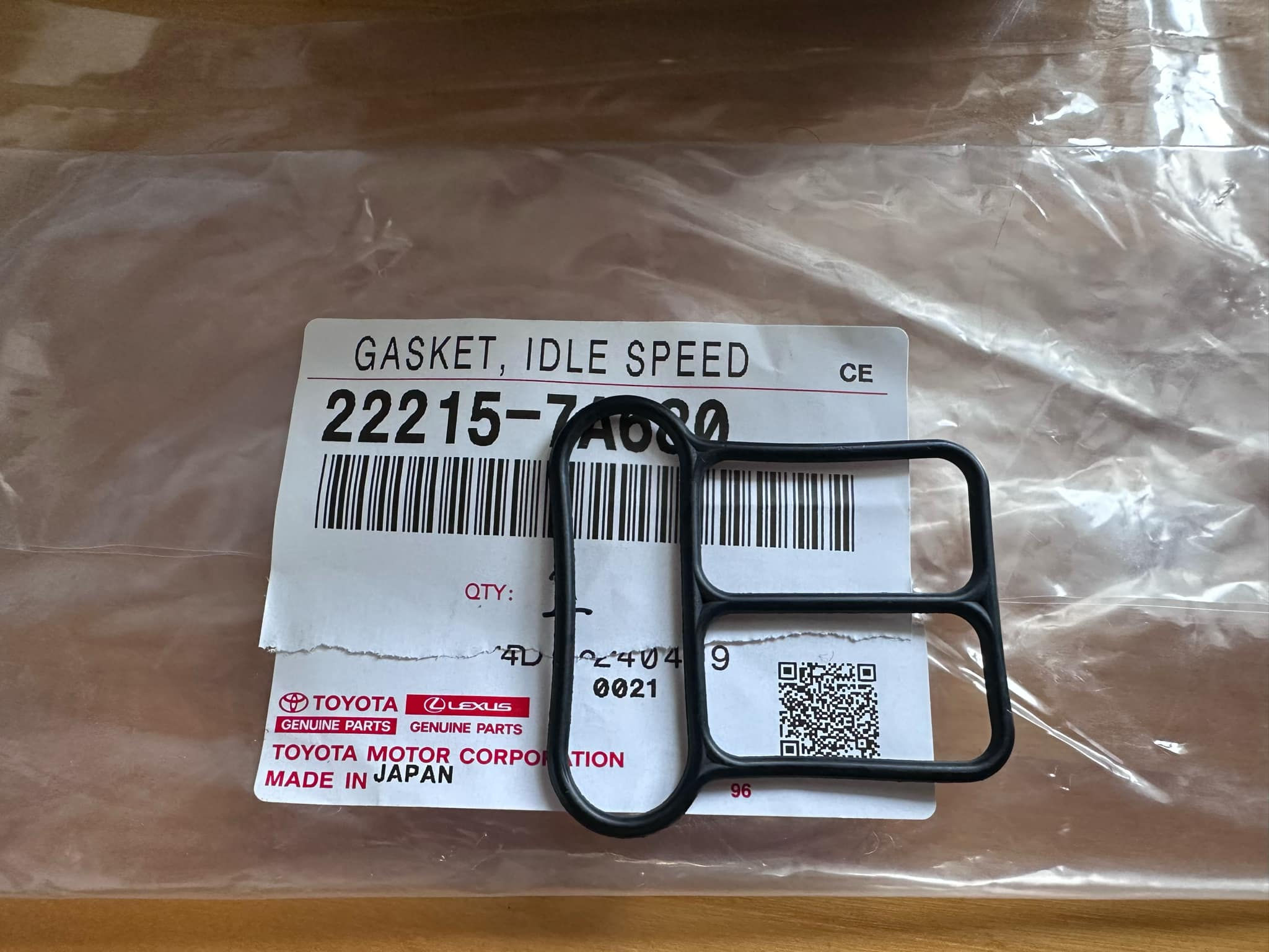 Genuine Toyota Gasket, Idle Speed. 22215-7A680