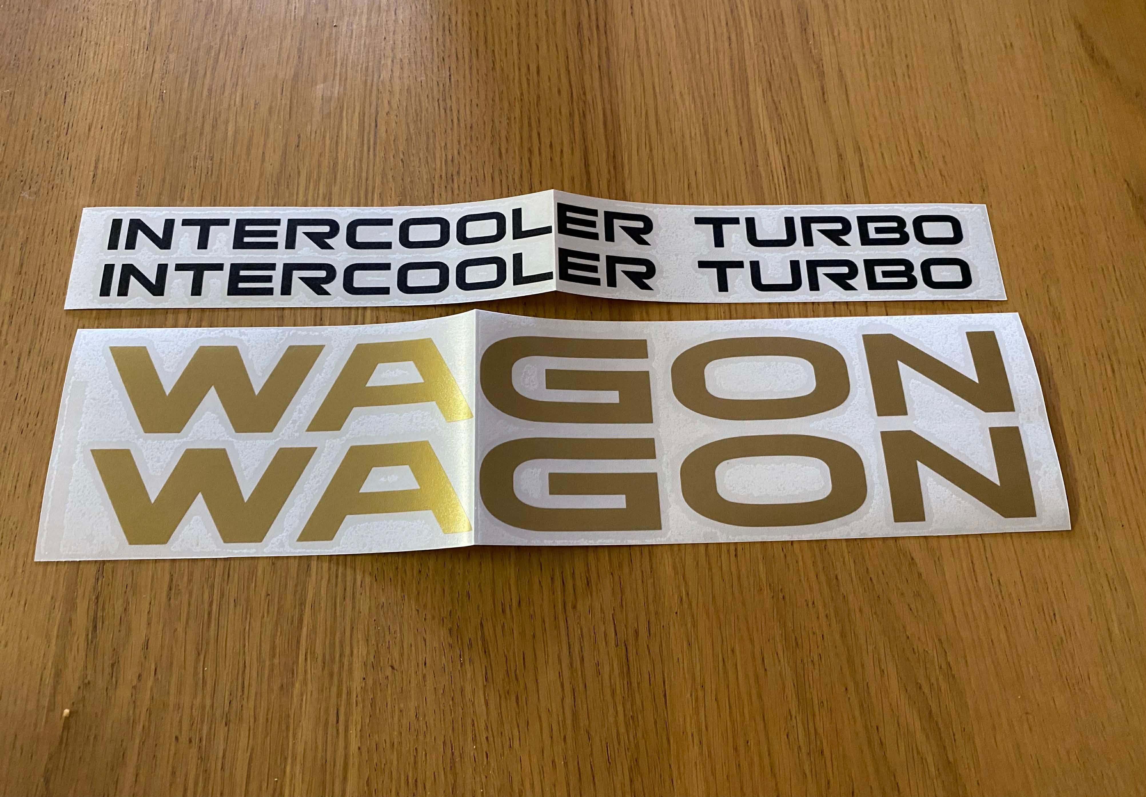 Mitsubishi Delica Intercooler Turbo Wagon Decal Set