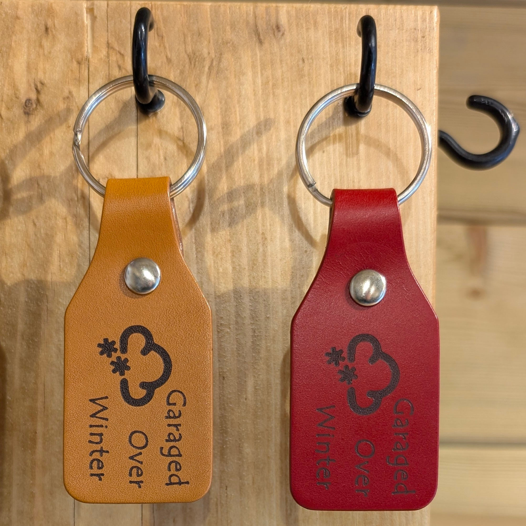 Garaged Over Winter - Leather Key Ring - Weather Collection