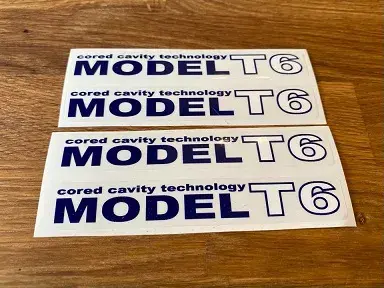Advan Model T6 Wheel Decal set of 4