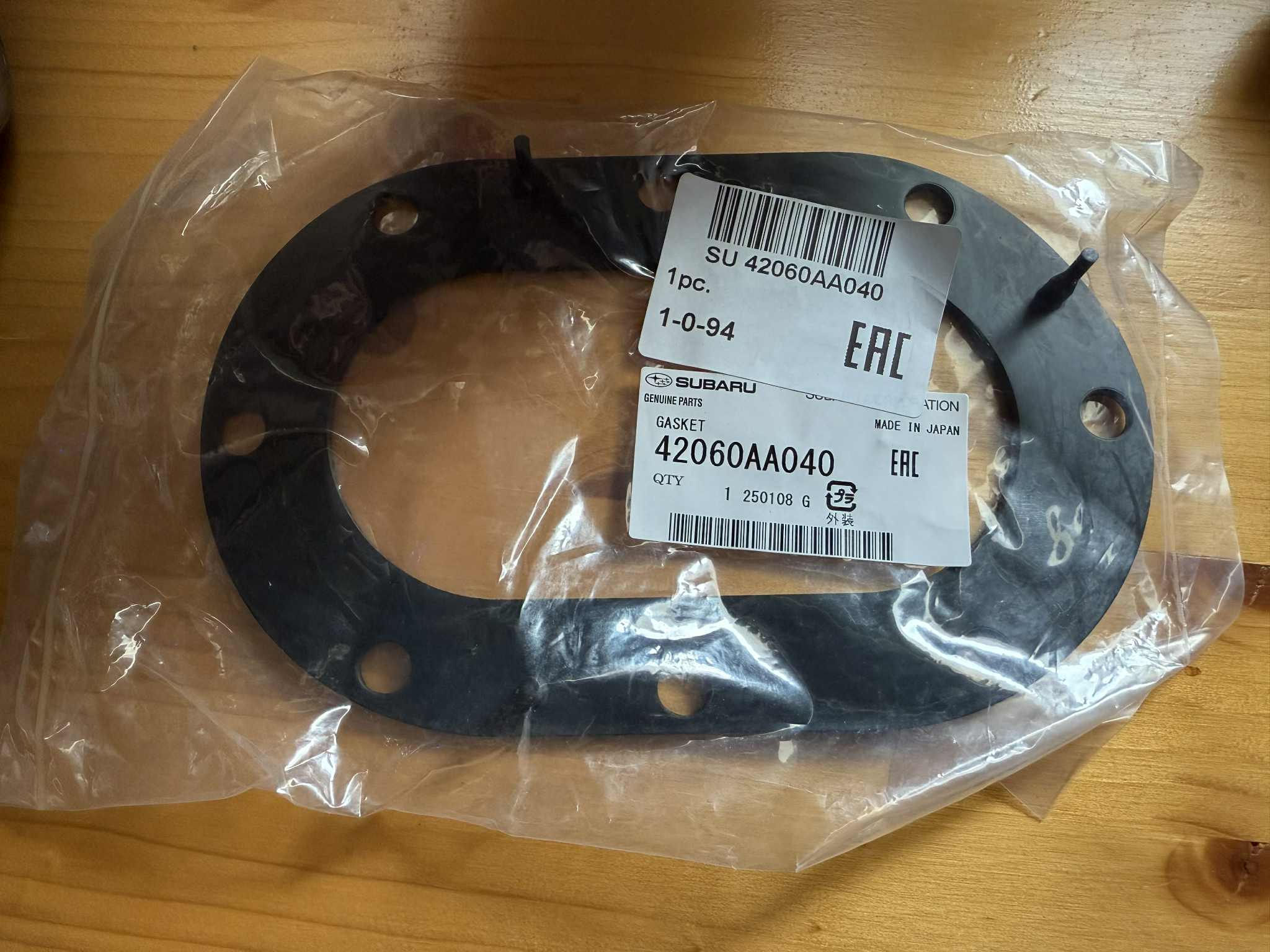 Genuine Subaru Gasket, Fuel Pump, 42060AA040