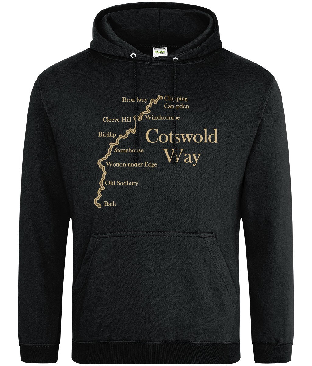 Cotswold Way Map Hoodie