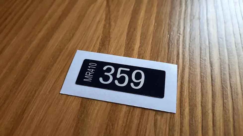 Mitsubishi Evolution Prop Shaft Assembly Label