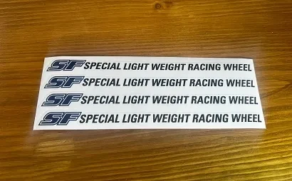 P1 Racing Special Light Weight Alloy Wheel Decal set of 4 | Pink Lily Pad