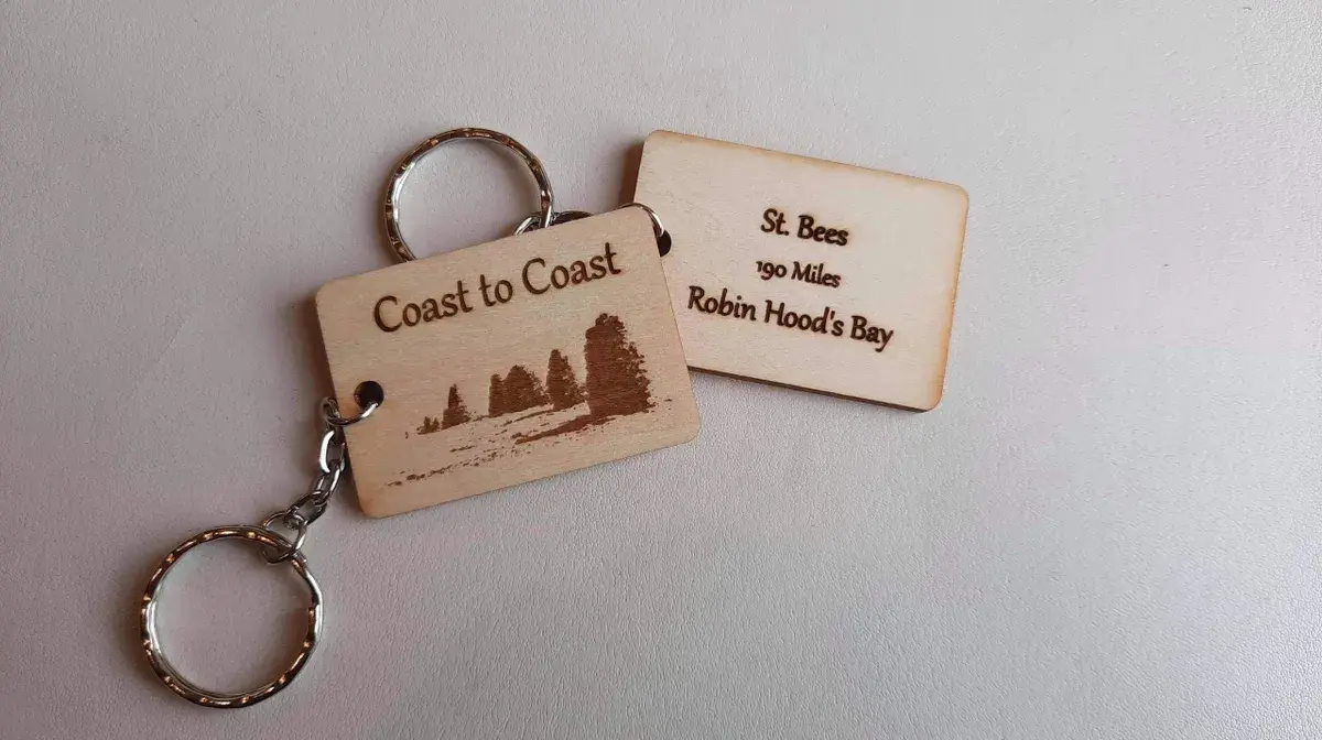 Coast to Coast Wooden Key Ring