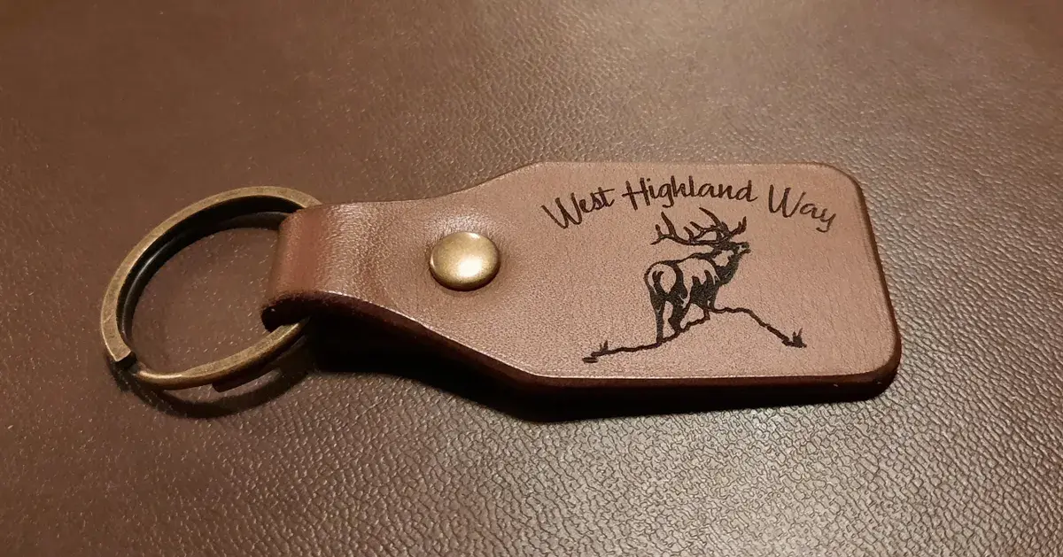 West Highland Way Leather Key Ring