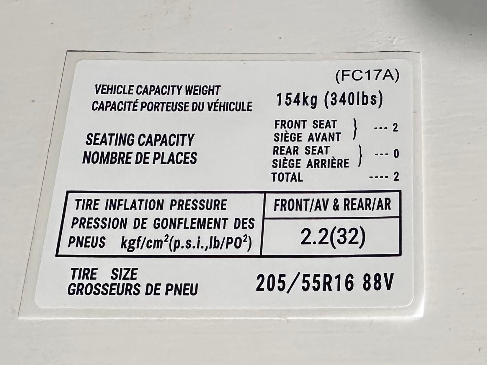 Reproduction Mazda FC RX7 Tyre Decal