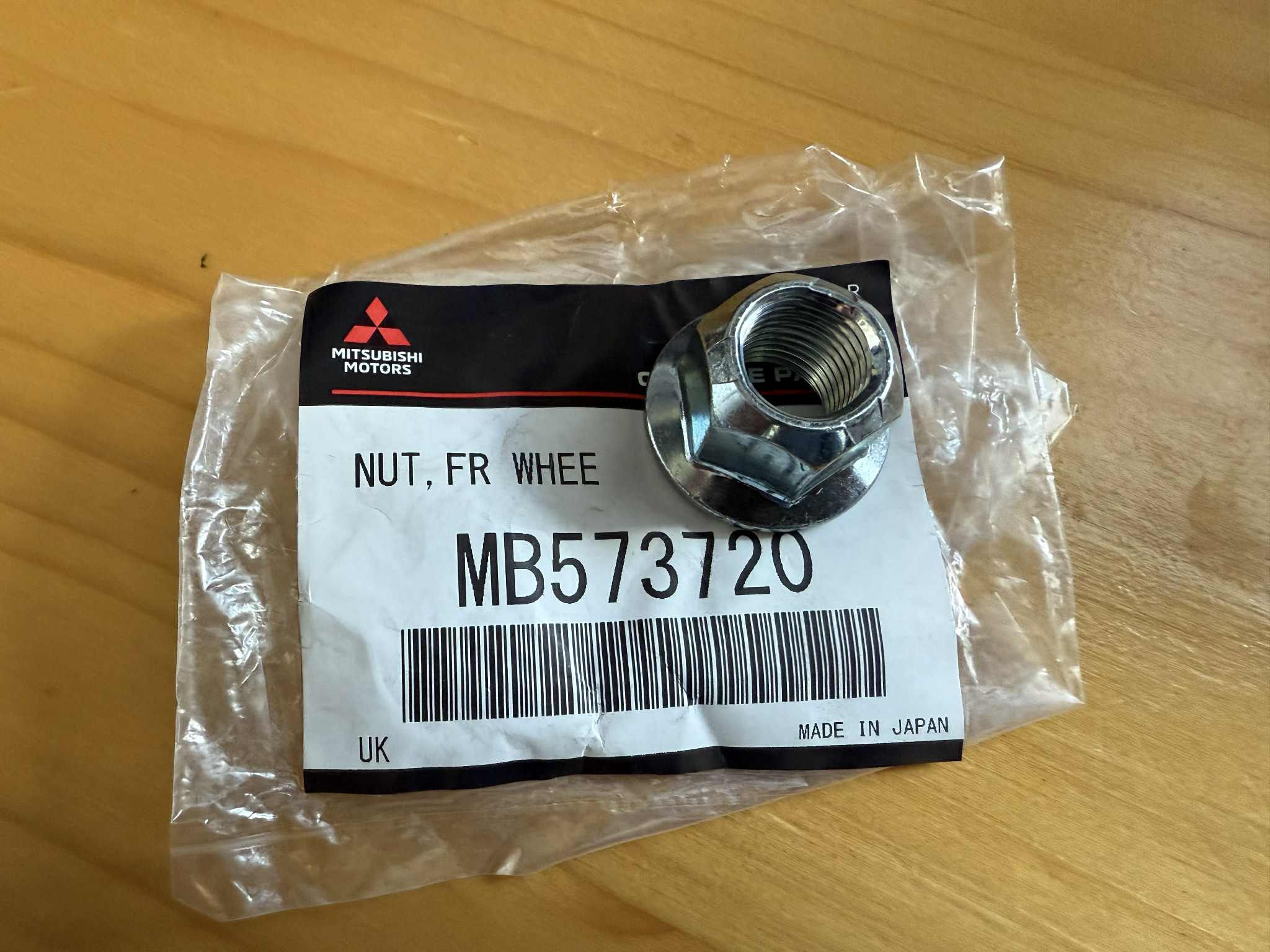 Genuine Mitsubishi Nut, MB573720