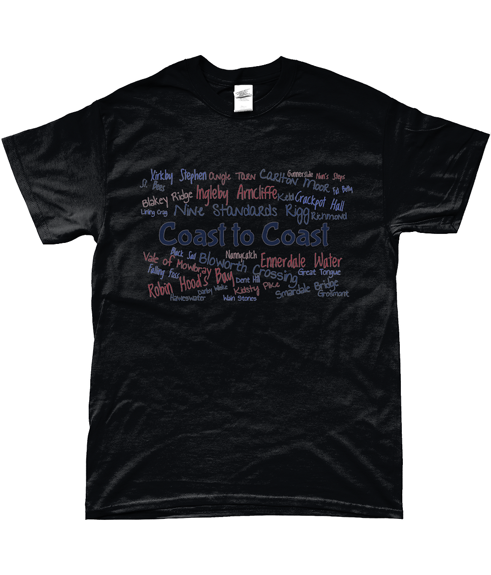 Thumbnail: Coast to Coast Unisex T-Shirt (Word Cloud)