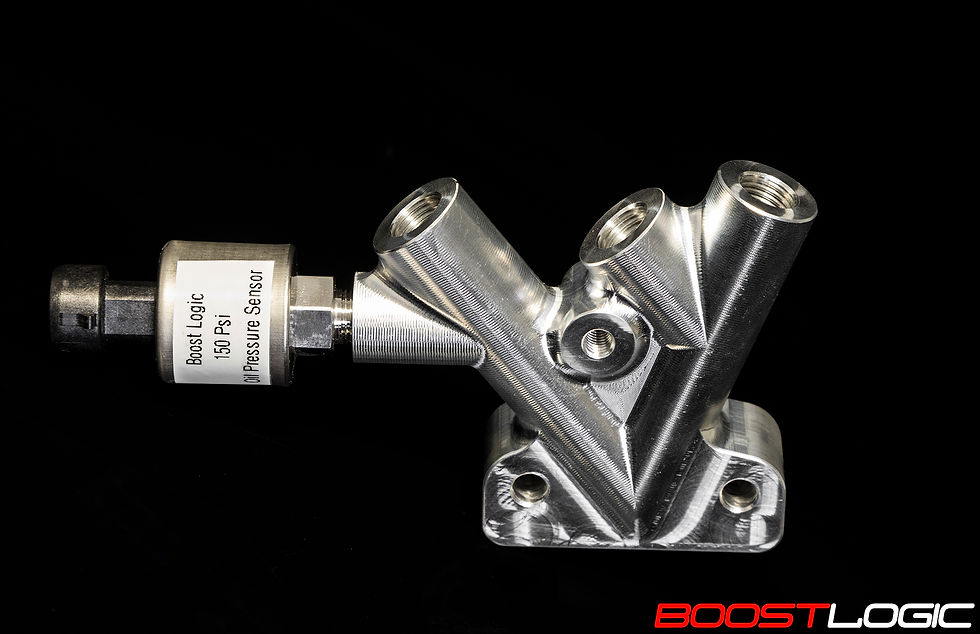 Thumbnail: Boost Logic R35 GTR Billet Oil Distribution Block