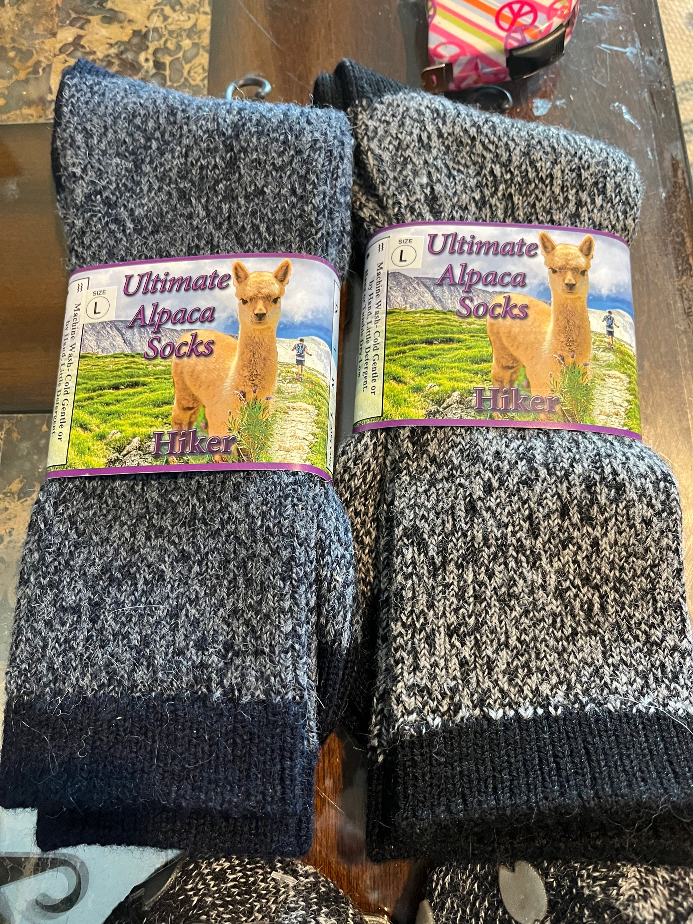 Ultimate Alpaca socks -great for boots and hiking 