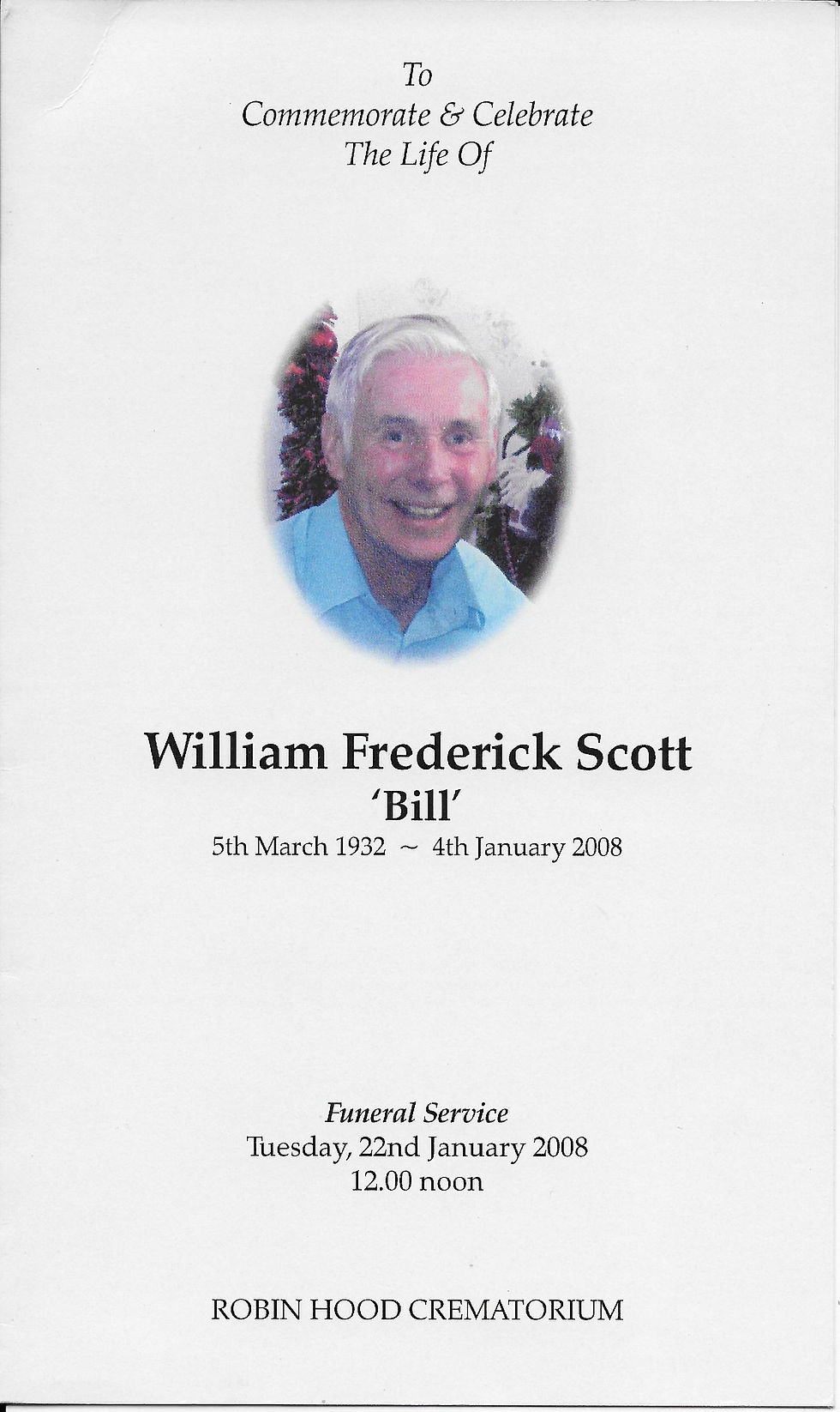 WILLIAM F SCOTT