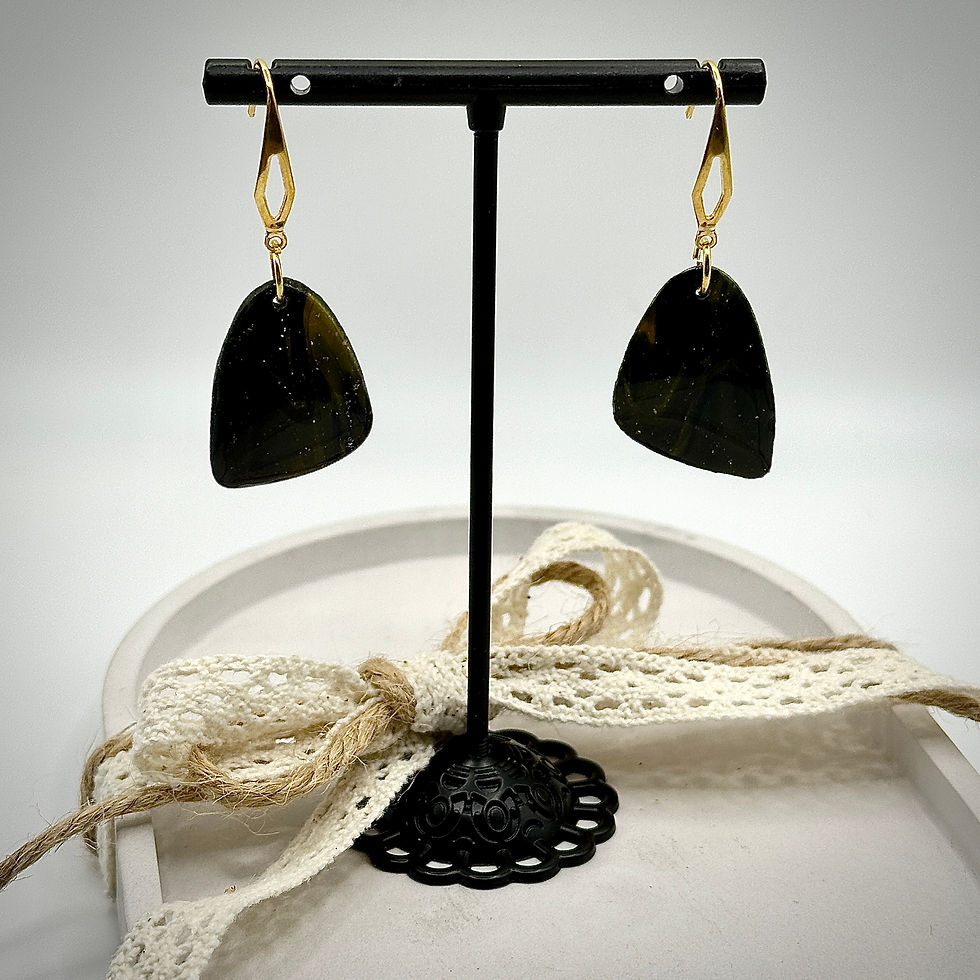 Thumbnail: Earrings Black/Yellow 2