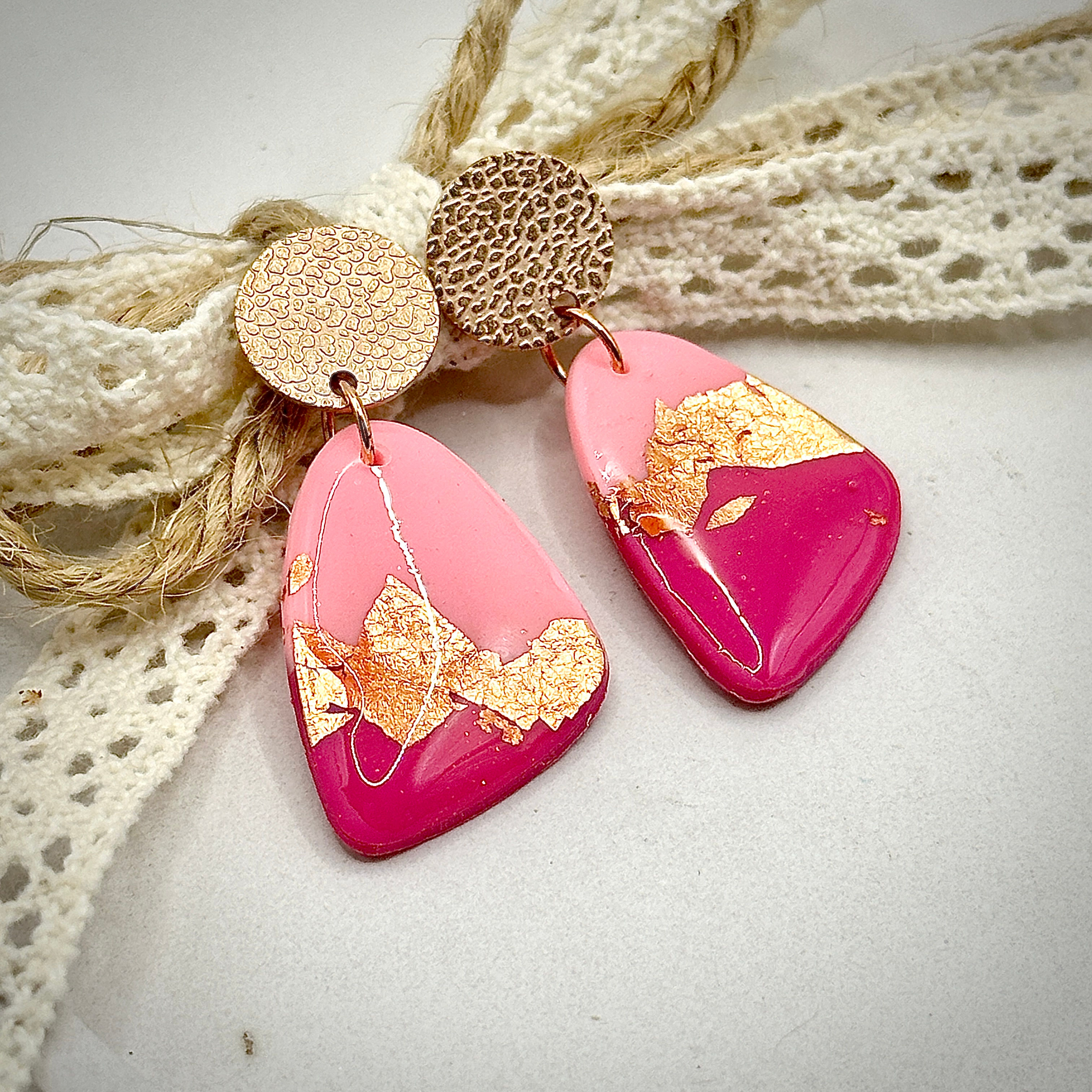 Earrings Roze/Gold 1