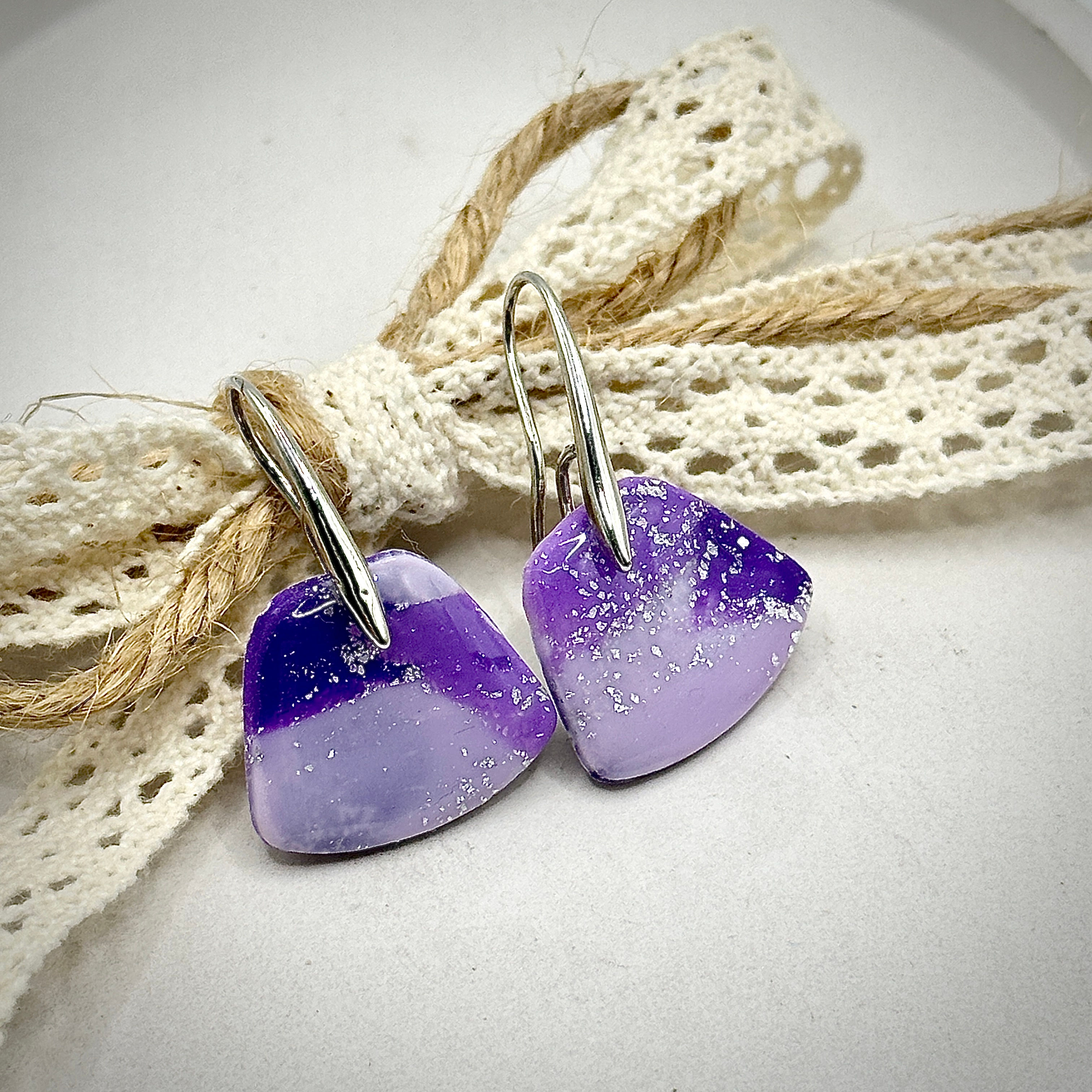 Earrings Violet/Silver 3