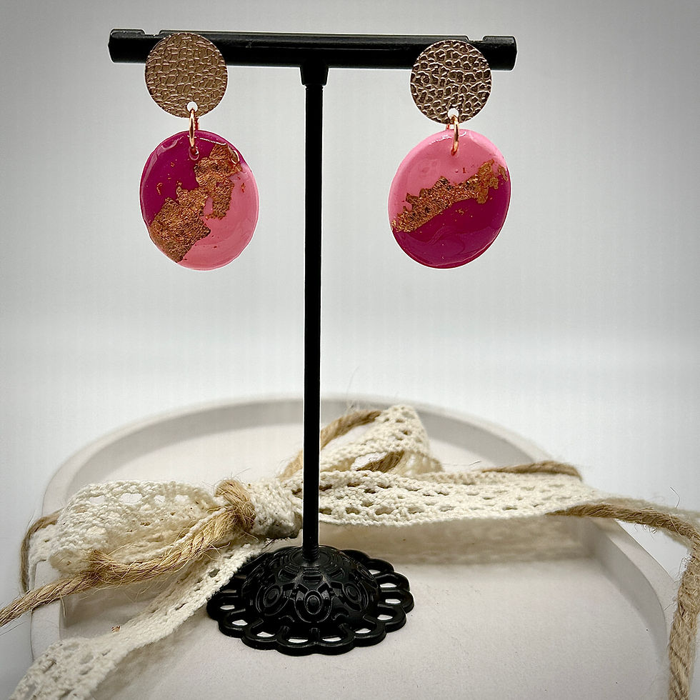 Thumbnail: Earrings Roze/Gold 2