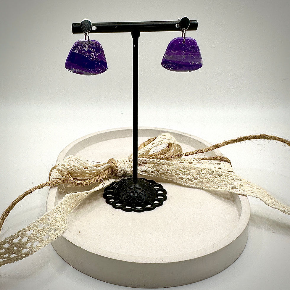 Thumbnail: Earrings Violet/Silver 2