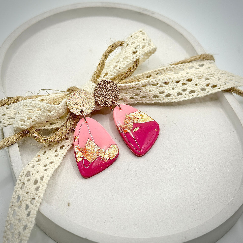 Thumbnail: Earrings Roze/Gold 1
