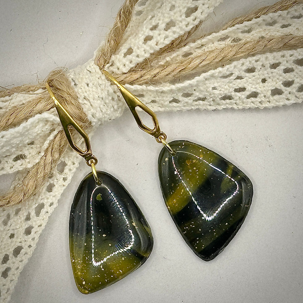 Thumbnail: Earrings Black/Yellow 1