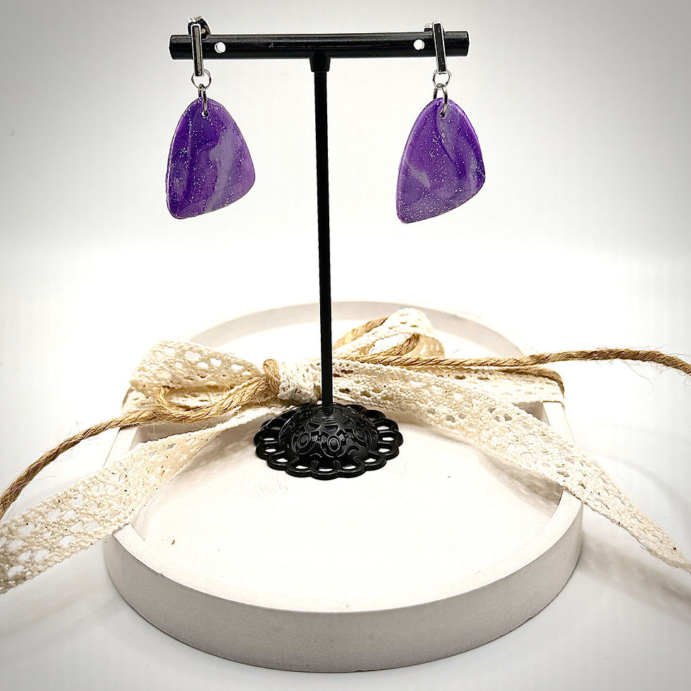 Thumbnail: Earrings Violet/Silver