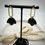 Thumbnail: Earrings Dark Green/Black