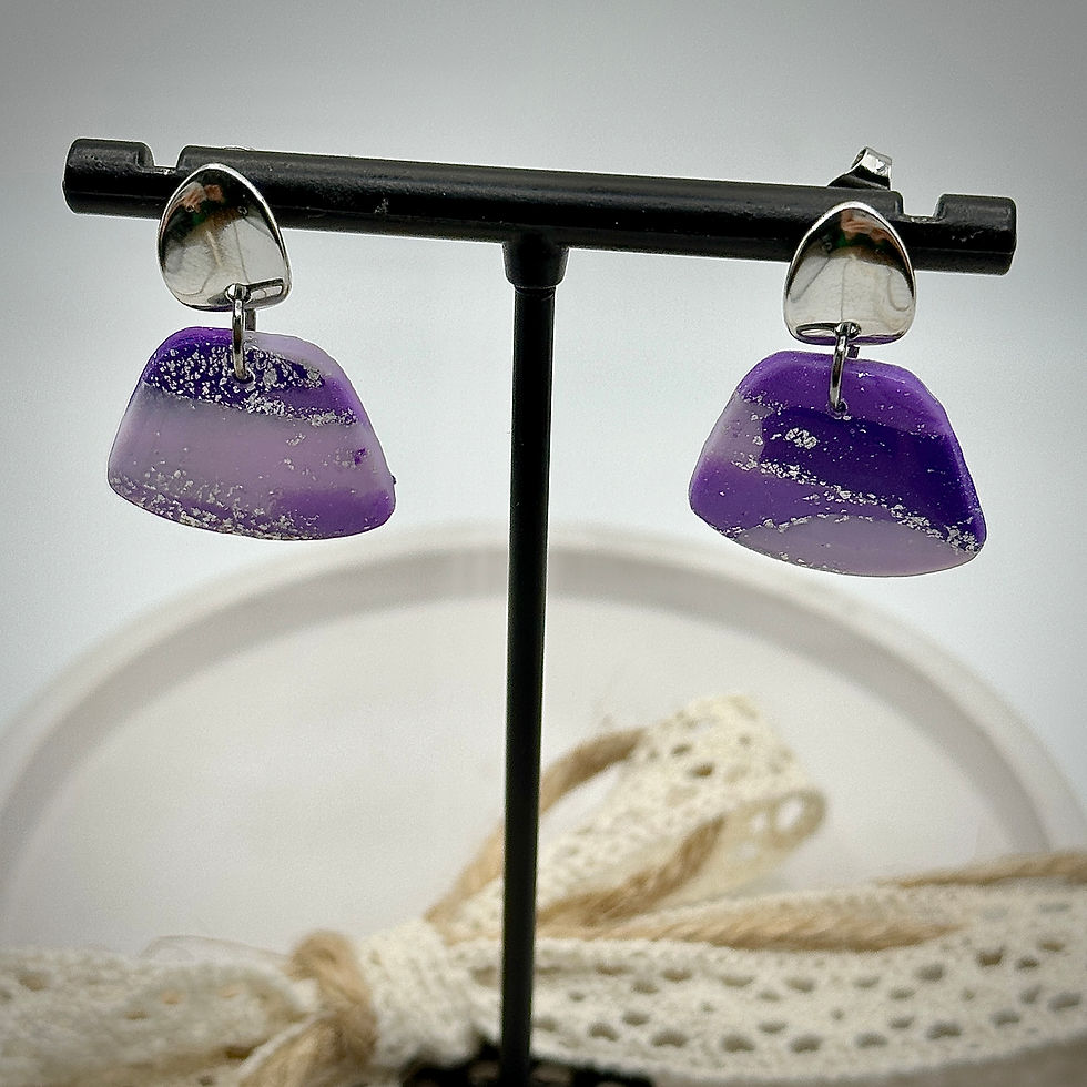 Thumbnail: Earrings Violet/Silver 4