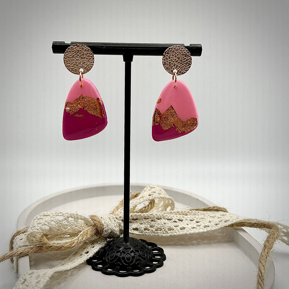 Thumbnail: Earrings Roze/Gold 1