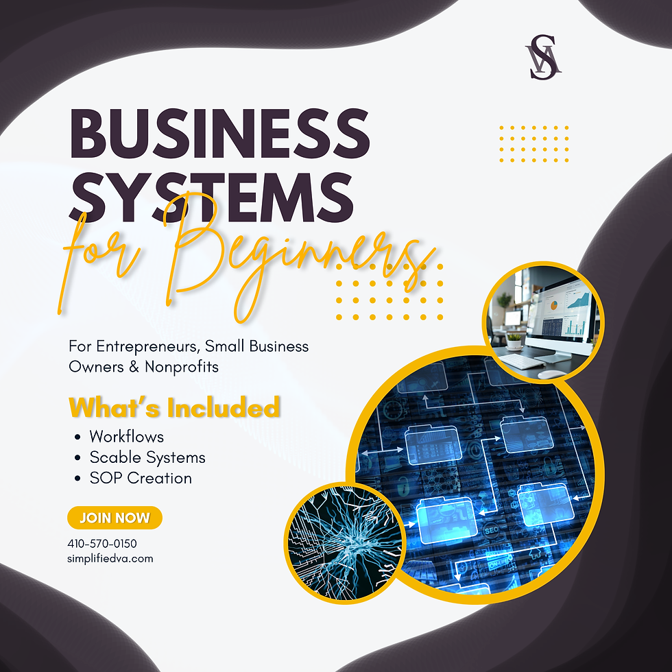 Business Systems for Beginners