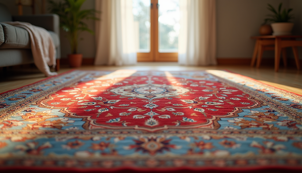 a fresh and clean Oriental rug