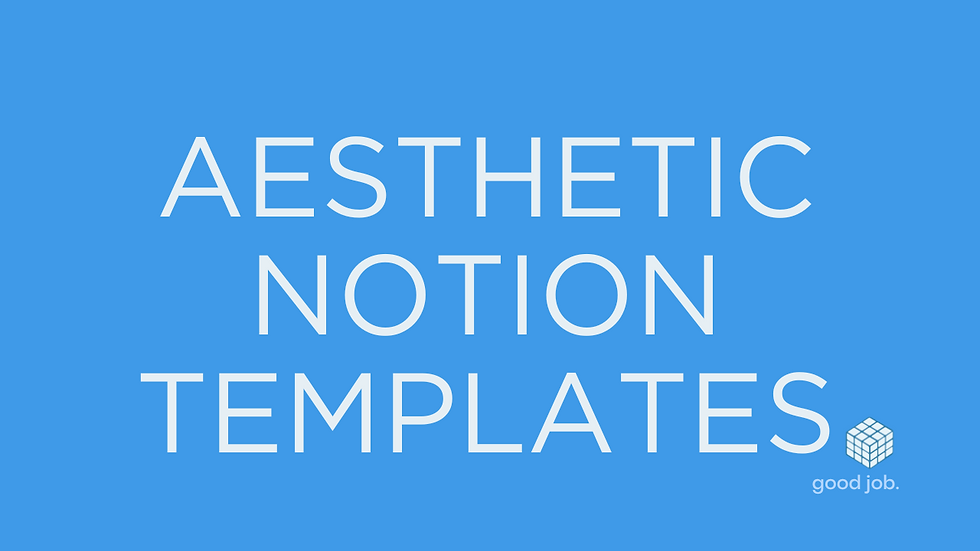 Get Inspired with These Free Aesthetic Notion Templates for a Beautifully Organized Workspace