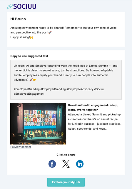 Sociuu Email Example